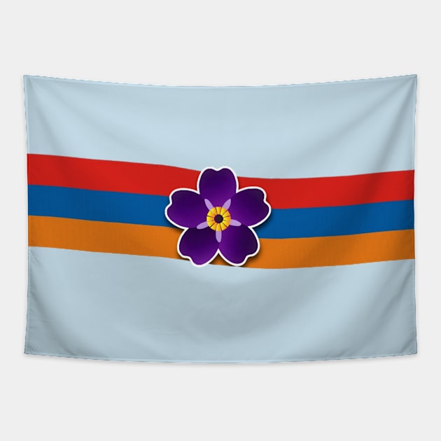 Armenian Forget me Not Flower Tapestry by doniainart