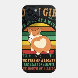 Corgi Girl - Witch - Lioness - Hippie - Sailor (93) Phone Case