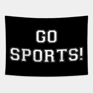 Go Sports! (white) Tapestry