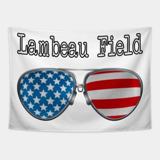 AMERICA PILOT GLASSES LAMBEAU FIELD Tapestry