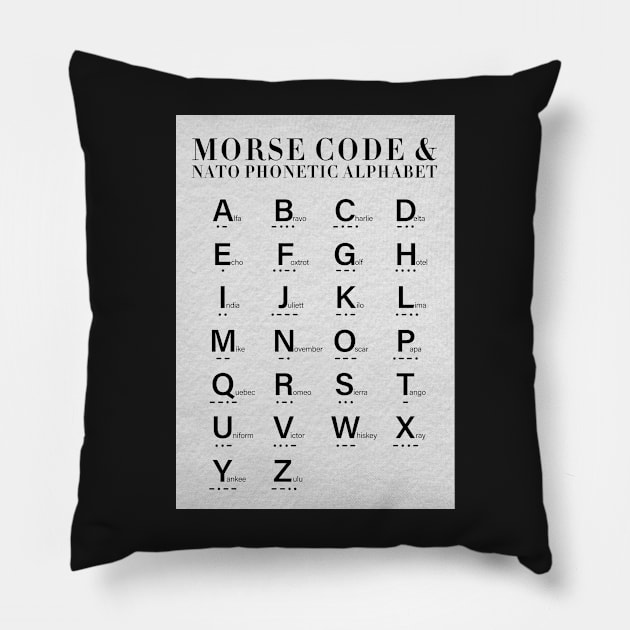 Morse Code Pillow by ScienceCorner