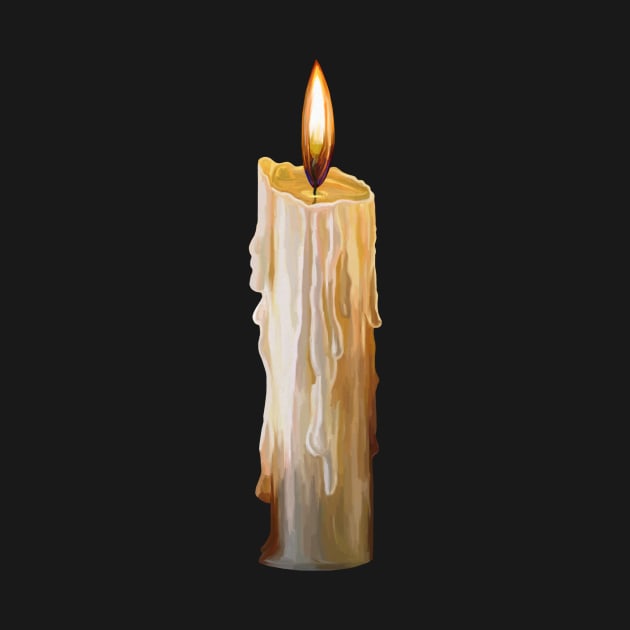 Solo Melting Wax Flickering Candle by Art by Deborah Camp