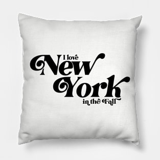 I love New York in the Fall Pillow