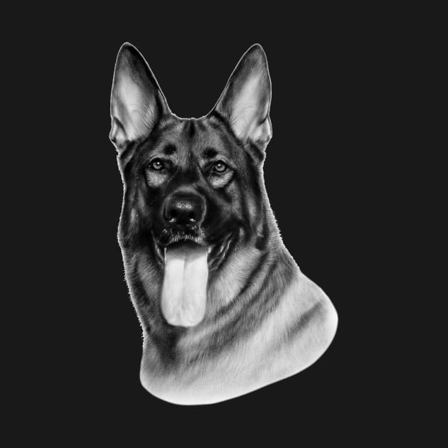 German Shepher by animalpaintings