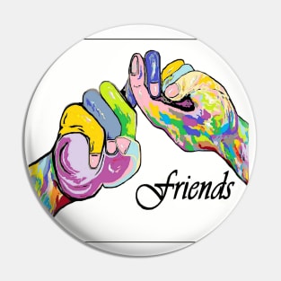 ASL Friends Pin