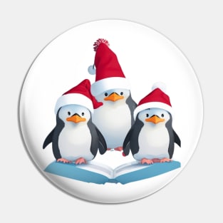 Penguin reading book Pin