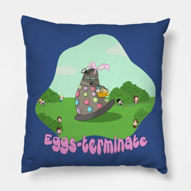 Dalek EggsTerminate Dr. Who Pillow by NatalieMParker