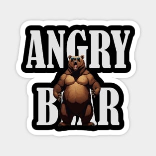 Angry Bear Magnet