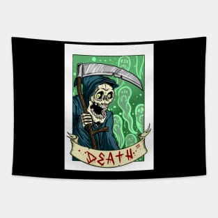 Death tarot card Tapestry