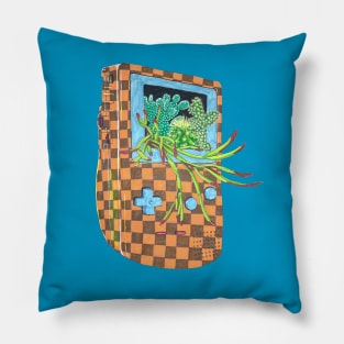 Cactus Video Game Terrarium Pillow