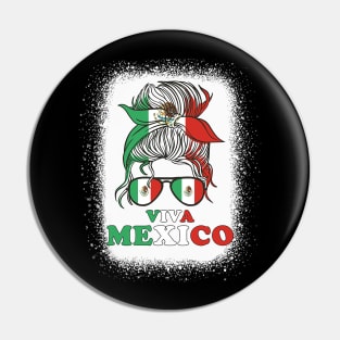 Mexico Independence Day Viva Mexico Pride Women Mexican Flag Pin