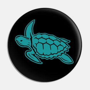 Blue Sea Turtle Pin