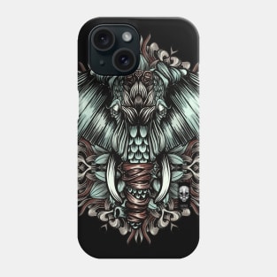 Elephant with flowers Phone Case