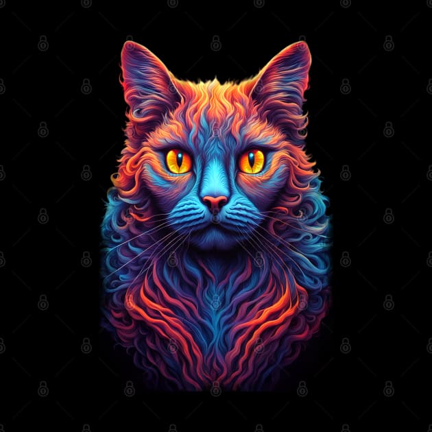 Neon Cat 02 by KawaiiDread