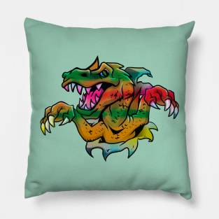 Cool Impressive Colorful Dinosaur Gift For Everybody Pillow