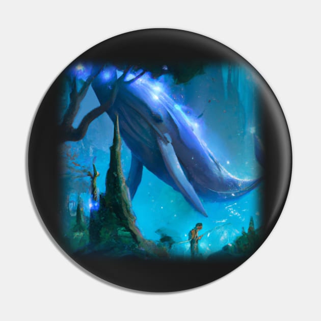 Flying whale in magical forest Pin by Perryfranken