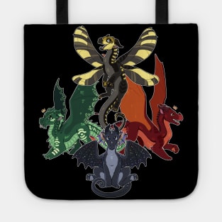 Wings of Fire - The Next Generation - Bumblebee, Peacemaker, Cliff, Auklet Tote