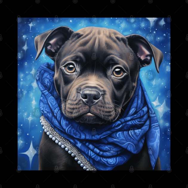 Staffy Puppy by Enchanted Reverie