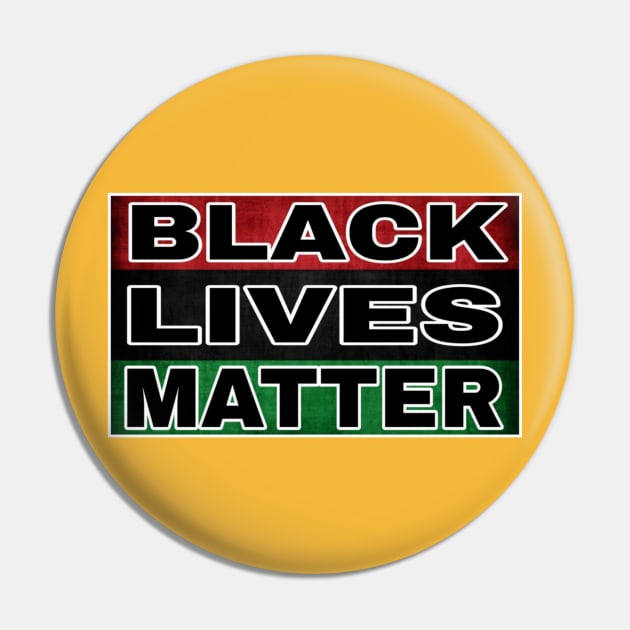 Black Lives Matter - Pan African - Back Pin by SubversiveWare