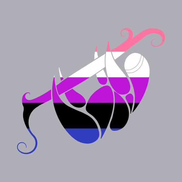 Genderfluid Flag Sloth by Jaq of All