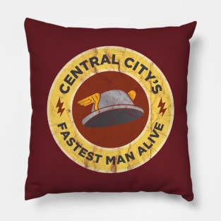 Retro Fastest Man Alive Pillow