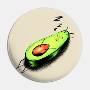 Funny Happy Sleepy Avocado Alien - Proste Keto Diet - Keto Mama - Low Carb Pin