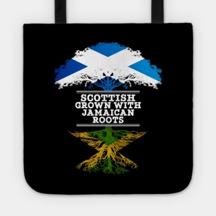 Scottish Grown With Jamaican Roots - Gift for Jamaican With Roots From Jamaica Tote