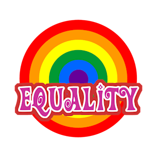 Equality LGBT Pride Rainbow Flag Roundel. T-Shirt