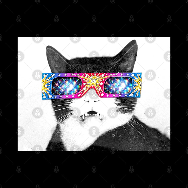 Cat Retro Psychedelic by iKaseindustry