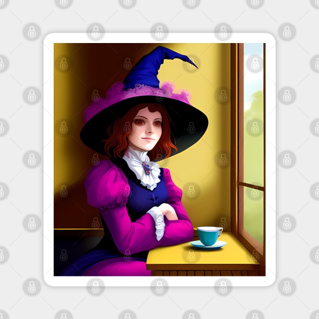 Tea Witch Magnet by Manzo Carey