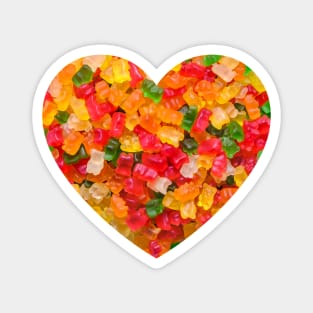 Gummy Bears Candy Heart Magnet