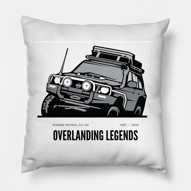 Offroad 4x4 Legends - Nissan Patrol Pillow by TheMugzzShop