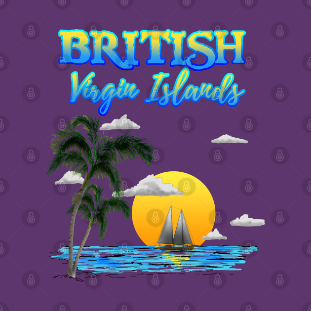 Disover British Virgin Islands Sunset - British Virgin Islands - T-Shirt