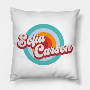 Color Circle With Name Sofia Pillow