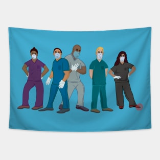 Not All Heroes Wear Capes (Covid 19 Healthcare) Tapestry