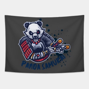 Samurai Panda T-Shirt Tapestry