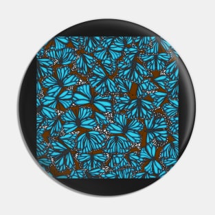 Blue Butterflies Pin