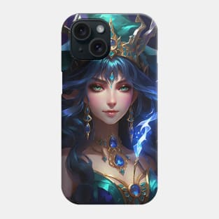 Embrace Anime's Lost Art: Dark Magician Girl's Enigmatic Alternate Art by Abystyle for Wall Art Collectors Phone Case