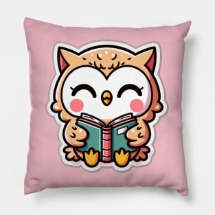 Happy Baby Owl with Book Pillow