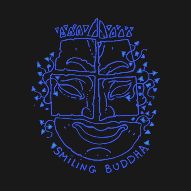 smiling Buddha face by croquis design