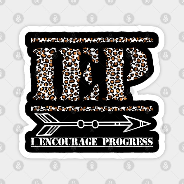 Special Education Teacher Shirt Cheetah, Iep I Encourage Progress Magnet by Johner_Clerk_Design