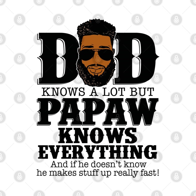 Dad Knows A Lot But PawPaw Knows Everything by Trinity Trinkets Custom Creations