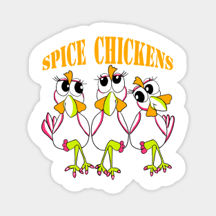 Orange Spice Chickens Magnet