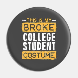 College Student Costume Halloween Pin