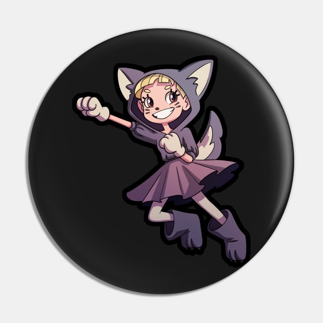 Husky Cosplay Girl Pin by PaperRain