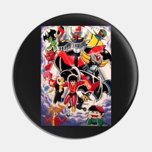 Go Nagai Mazinger Z Grendizer Devilman Pin