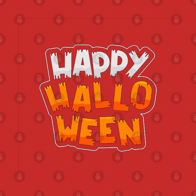 Happy Halloween Typography design by Mako Design 