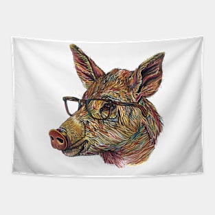 Specs & Spikes: The Brainy Boar Tapestry