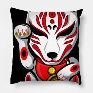 Fox Maneki-neko Pillow