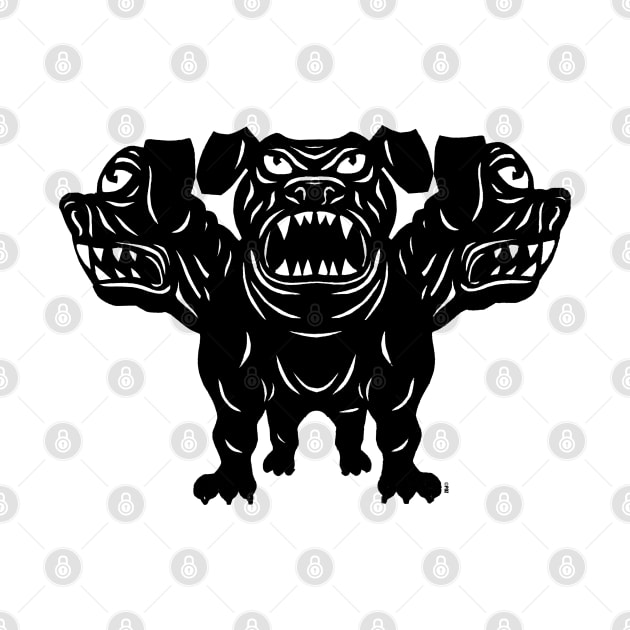 Cerberus the 3 Headed Hell Hound by pozLOVE